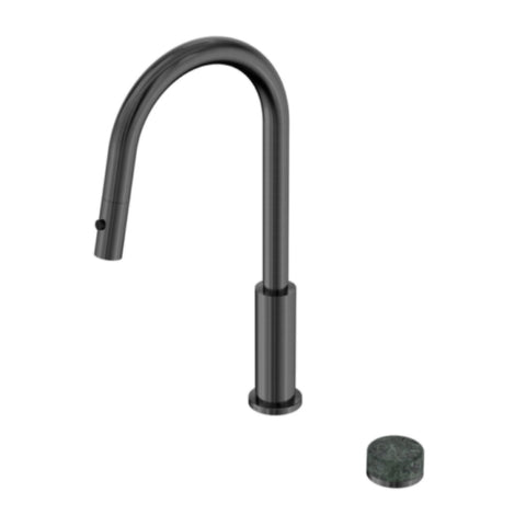 Nero Serenity Progressive Pull Out kitchen Set w/ Verde Alpi Handle Gunmetal 24E056GM