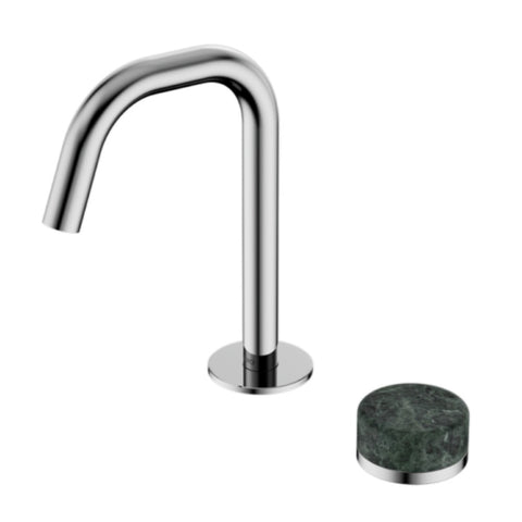 Nero Serenity Progressive Basin Mixer Edge Spout w/ Verde Alpi Handle Chrome 24E044CH