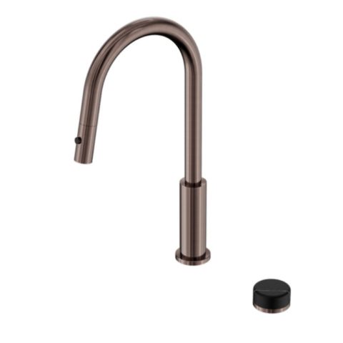 Nero Serenity Progressive Pull Out kitchen Set w/ Marquina Black Handle Brushed Bronze 24E137BZ
