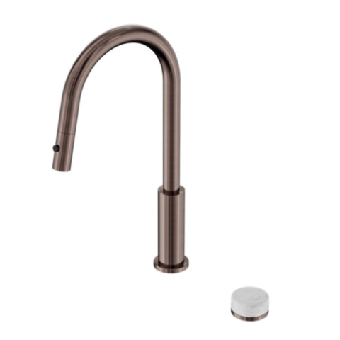 Nero Serenity Progressive Pull Out kitchen Set w/ Carrara Handle Brushed Bronze 24E055BZ
