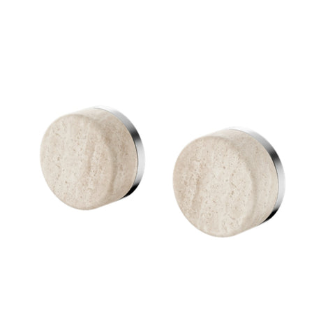 Nero Serenity Wall Top Assembly w/ Rome Travertine Handle Chrome 24D007CH