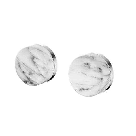 Nero Serenity Wall Top Assembly w/ Arabescato Corchia Handle Chrome 24D008CH