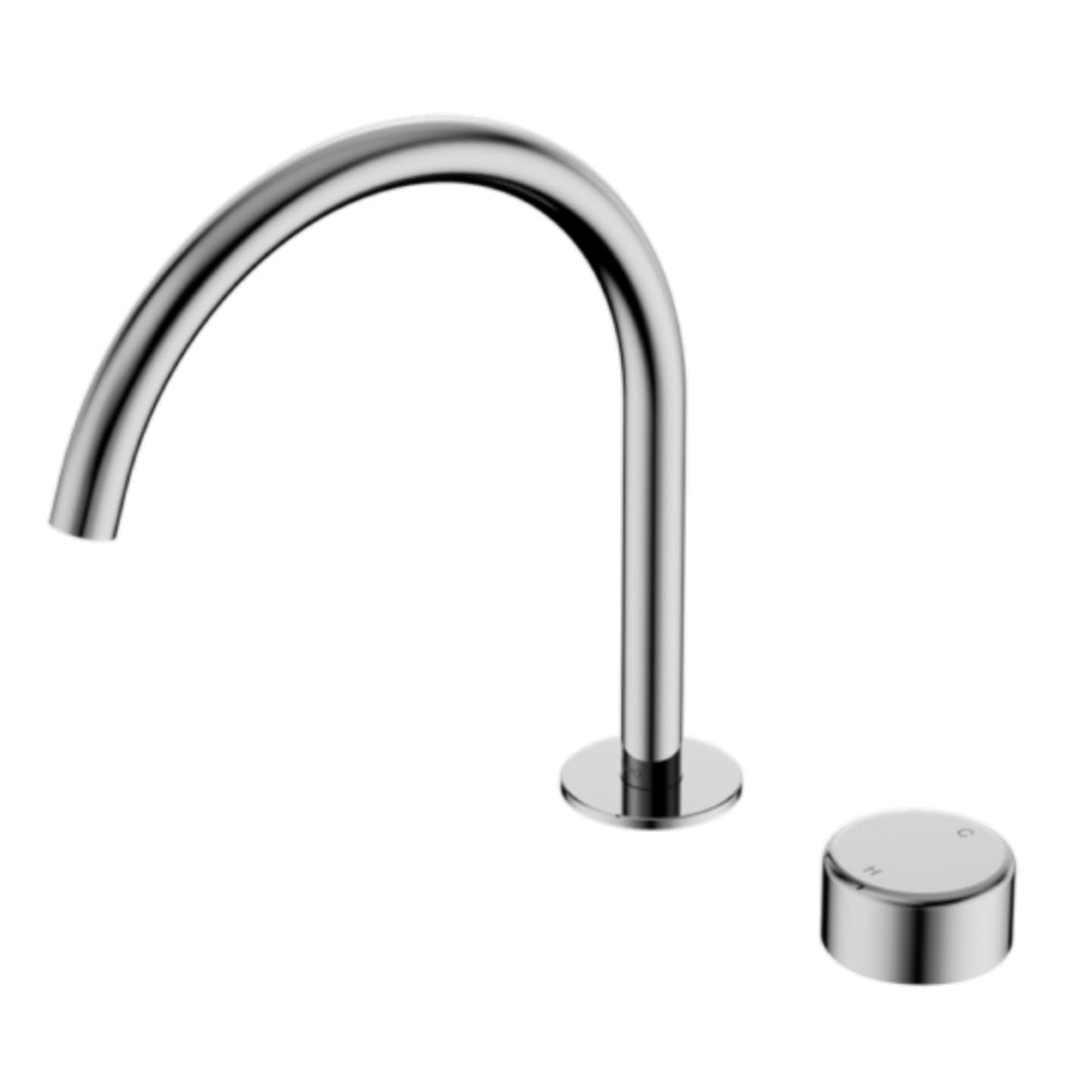 Nero Serenity Progressive Bath/Kitchen Mixer Arc Spout w/ Metal Handle Chrome 24E042CH
