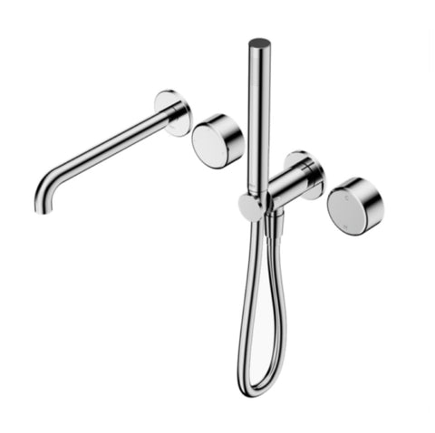 Nero Serenity Progressive Shower System w/ Spout w/ Metal Handle And Slim Shower Chrome 24E012CH
