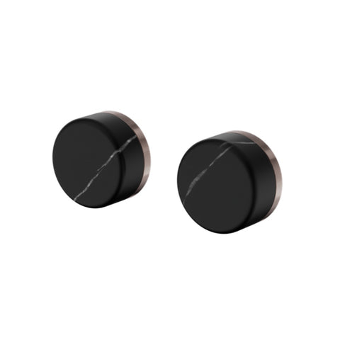 Nero Serenity Wall Top Assembly w/ Marquina Black Handle Brushed Bronze 24D116BZ