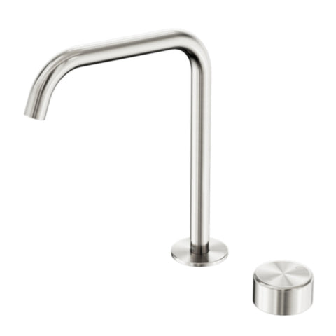 Nero Serenity Progressive Bath/Kitchen Mixer Edge Spout w/ Metal Handle Brushed Nickel 24E054BN
