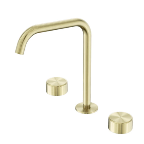 Nero Serenity Bath/Kitchen Set Edge Spout w/ Metal Handle Brushed Gold 24D034BG