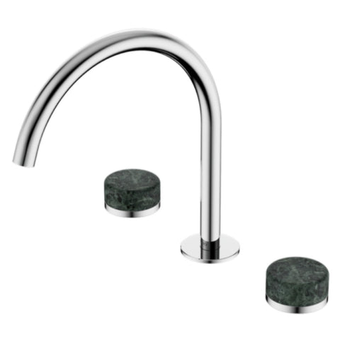 Nero Serenity Bath/Kitchen Set Arc Spout w/ Verde Alpi Handle Chrome 24D018CH