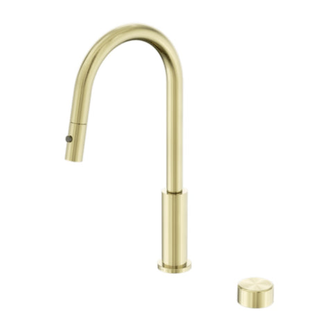 Nero Serenity Progressive Pull Out kitchen Set w/ Metal Handle Brushed Gold 24E060BG