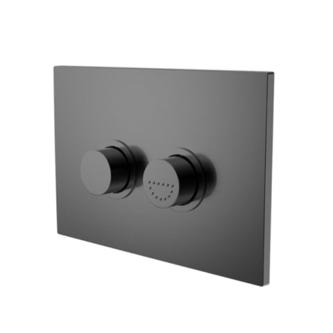Nero Raised Disabled Care Pneumatic Flush Button Plate Gunmetal NRCRPL002GM