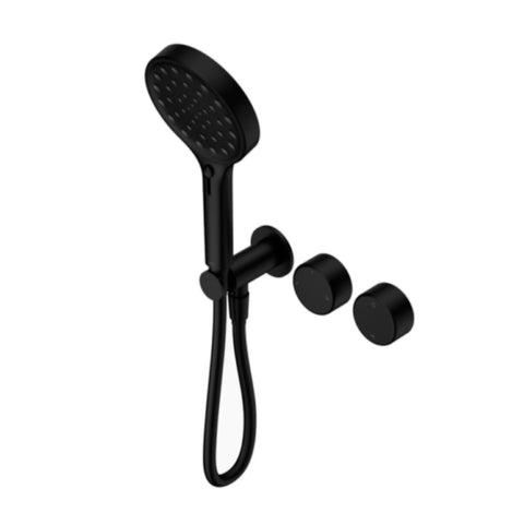 Nero Serenity Progressive Shower System w/ Metal Handle And Serenity Hand Shower Matte Black 24E030MB