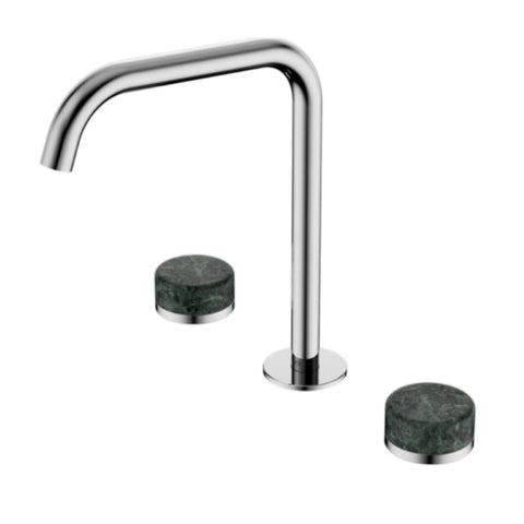 Nero Serenity Bath/Kitchen Set Edge Spout w/ Verde Alpi Handle Chrome 24D030CH