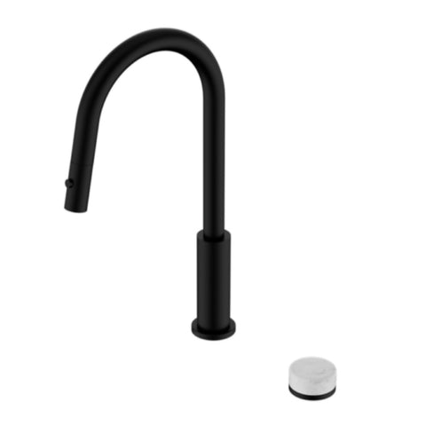 Nero Serenity Progressive Pull Out kitchen Set w/ Carrara Handle Matte Black 24E055MB