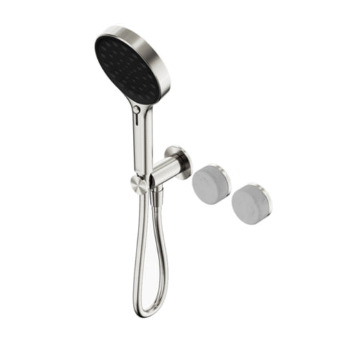 Nero Serenity Progressive Shower System w/ Carrara Handle And Serenity Hand Shower Brushed Nickel 24E025BN