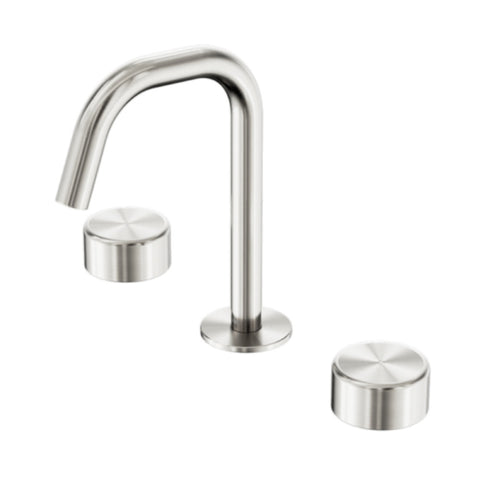 Nero Serenity Basin Set Edge Spout w/ Metal Handle Brushed Nickel 24D028BN