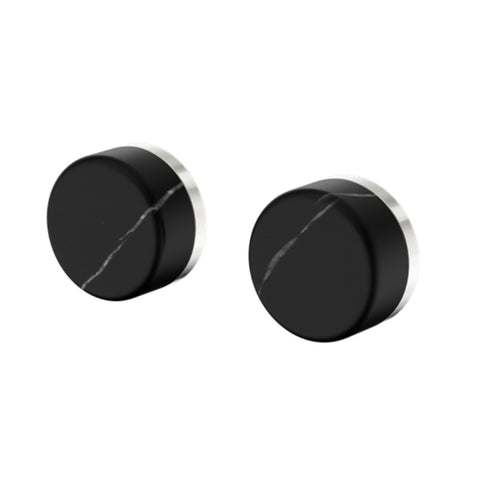 Nero Serenity Wall Top Assembly w/ Marquina Black Handle Brushed Nickel 24D116BN