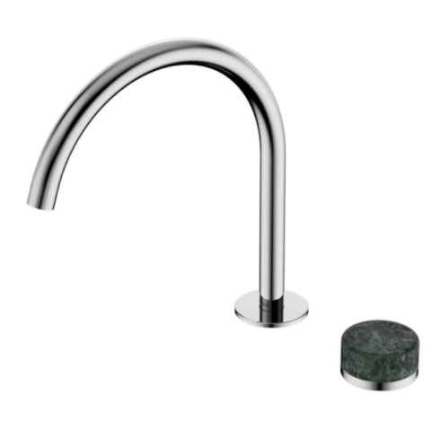 Nero Serenity Progressive Bath/Kitchen Mixer Arc Spout w/ Verde Alpi Handle Chrome 24E038CH