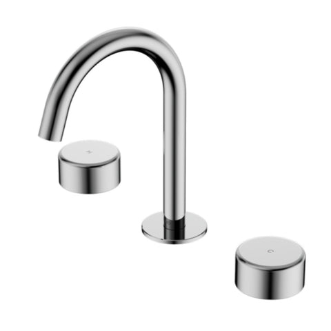 Nero Serenity Basin Set Arc Spout w/ Metal Handle Chrome 24D016CH