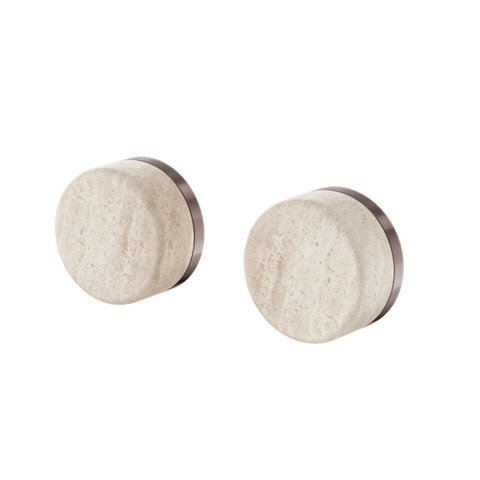 Nero Serenity Wall Top Assembly w/ Rome Travertine Handle Brushed Bronze 24D007BZ