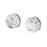 Nero Serenity Wall Top Assembly w/ Arabescato Corchia Handle Brushed Bronze 24D008BZ