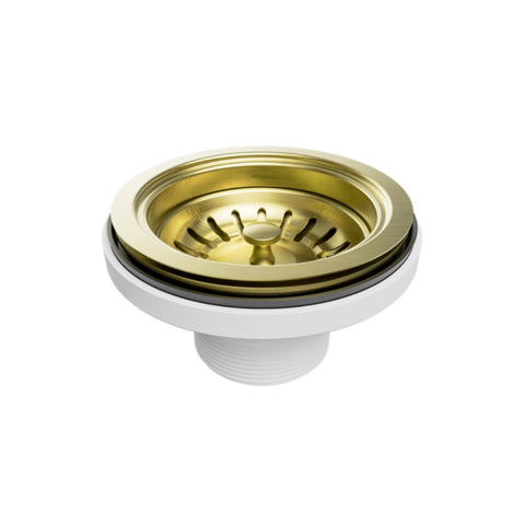 Nero Kitchen Sink Basket Waste Brushed Gold NRA708BG