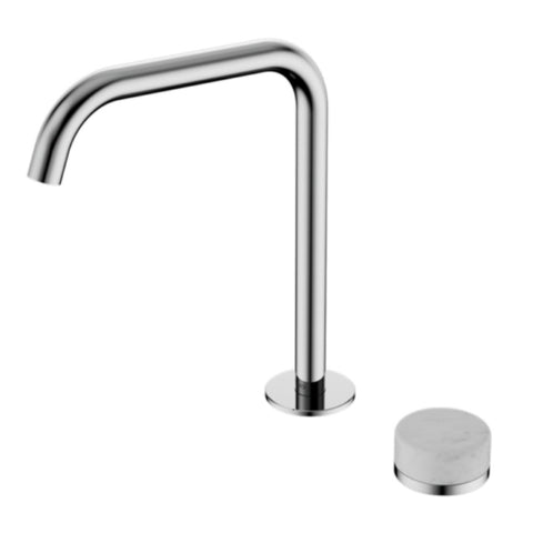 Nero Serenity Progressive Bath/Kitchen Mixer Edge Spout w/ Carrara Handle Chrome 24E049CH