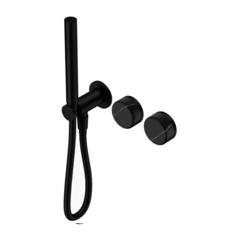 Nero Serenity Progressive Shower System w/ Marquina Black Handle And Slim Shower Matte Black 24E131MB