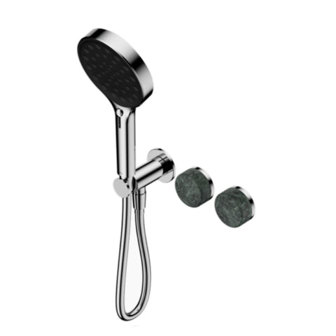 Nero Serenity Progressive Shower System w/ Verde Alpi Handle And Serenity Hand Shower Chrome 24E026CH