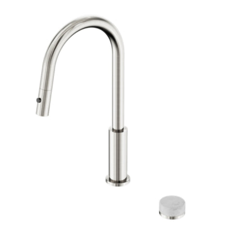 Nero Serenity Progressive Pull Out kitchen Set w/ Carrara Handle Brushed Nickel 24E055BN