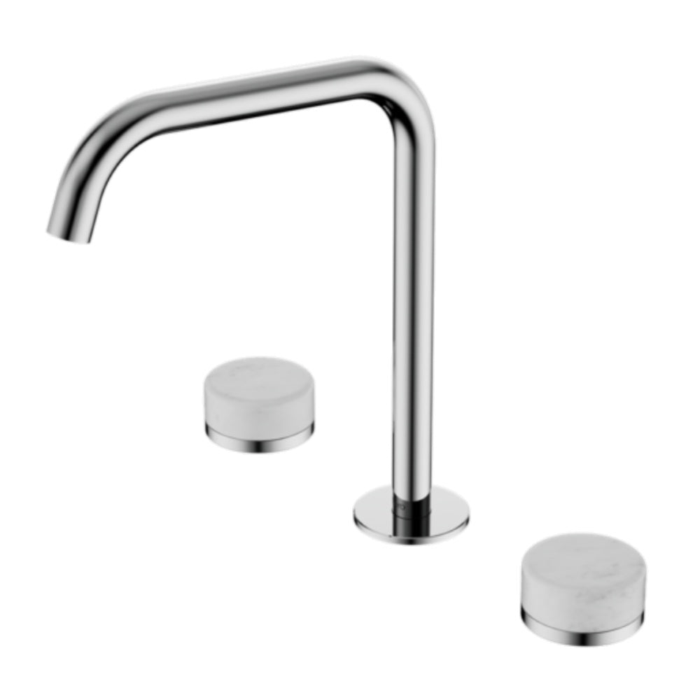 Nero Serenity Bath/Kitchen Set Edge Spout w/ Carrara Handle Chrome 24D029CH