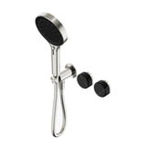 Nero Serenity Progressive Shower System w/ Marquina Black Handle And Serenity Hand Shower Brushed Nickel 24E132BN