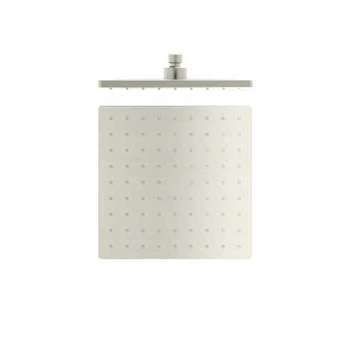 Amelie Royale Square Shower Head 250mm ABS Brushed Nickel BDO508089BN