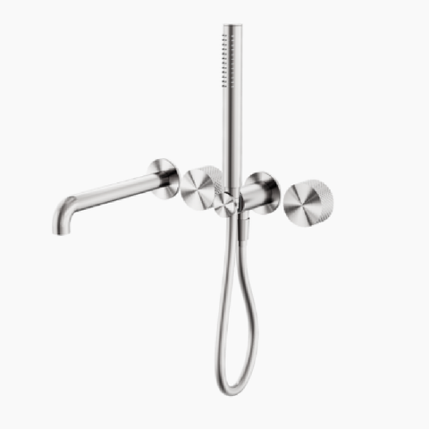 Nero Opal Progressive Shower System (Separate Plates) 250mm Trim Kits Only Brushed Nickel NR252003B250TBN