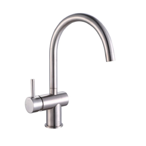 Vito Bertoni Wish2 Sink Mixer Gooseneck Brushed Nickel 41490WS6