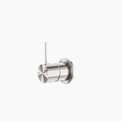 Nero Mecca Shower Mixer 60mm Handle Up Plate Brushed Nickel NR221911JBN