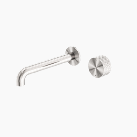 Nero Opal Progressive Wall Basin/Bath Set 185mm Trim Kits Only Brushed Nickel NR252007AT185BN