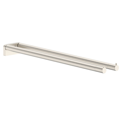Hansgrohe Addstoris S Twin Bath Towel Holder Brushed Nickel 41787820