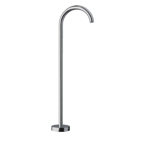 Vito Bertoni AQ Floor Mounted Bath Filler Round Brushed Nickel 98834