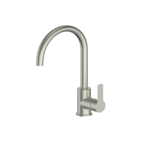 Greens Astro Ii Gooseneck Sink Mixer PVD Brushed Nickel LF254283BN