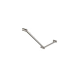 Nero Mecca Care 32mm Ambulant Toilet Grab Rail 45 Degree 750X450mm Brushed Nickel NRCR3245ABN