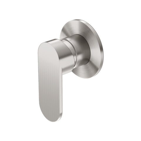 Amelie Royale Shower Mixer 80mm Round Plate Brushed Nickel (Full Kit) BDO301311DBN