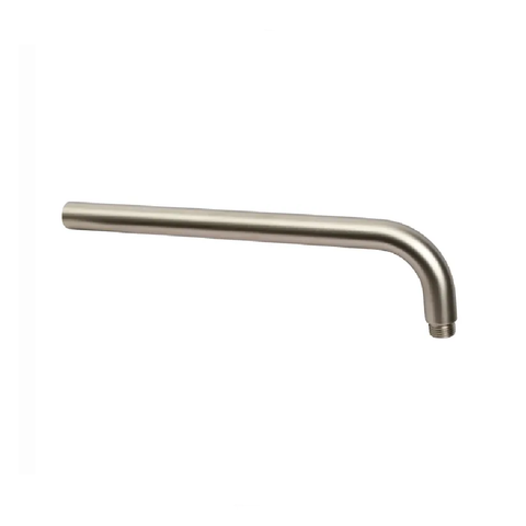 Otti Pavia Round Straight Wall Arm 400mm Brushed Nickel PSABN