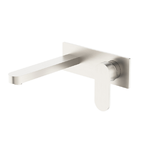 Amélie Wall Basin/Bath Mixer Paddle with 187mm Spout Brushed Nickel BDO301310ABN