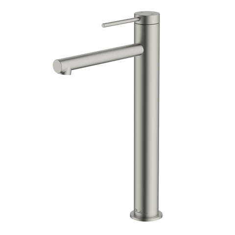 Oliveri Venice Straight Basin Tower Mixer Brushed Nickel VE107504FBN