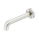 Amelie Royale II Wall Basin/Bath Spout Only Curved 185mm Brushed Nickel BDO221903D185BN