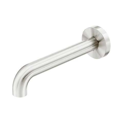 Amelie Royale II Wall Basin/Bath Spout Only Curved 185mm Brushed Nickel BDO221903D185BN