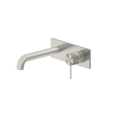 Nero Mecca Wall Basin/Bath Mixer 260mm Brushed Nickel NR221910A260BN