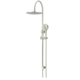 Meir Round Overhead Shower Rail - Three Function Hand Shower Set 300mm Brushed Nickel MZ0906-PVDBN