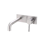 Nero Dolce Wall Basin/Bath Mixer Brushed Nickel NR250810BBN