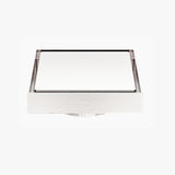 Amelie Square Tile Insert Floor Waste 100mm (80mm Outlet) Brushed Nickel BDOW009BN